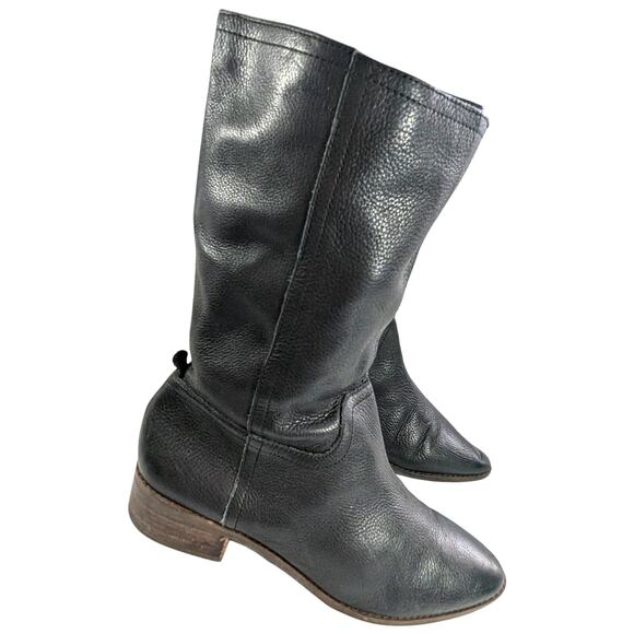 LUCKY BRAND! "LAERYS" BLACK GENUINE LEATHER WESTERN POINTY TOE BOOTS! SZ 8.5M - Picture 1 of 13
